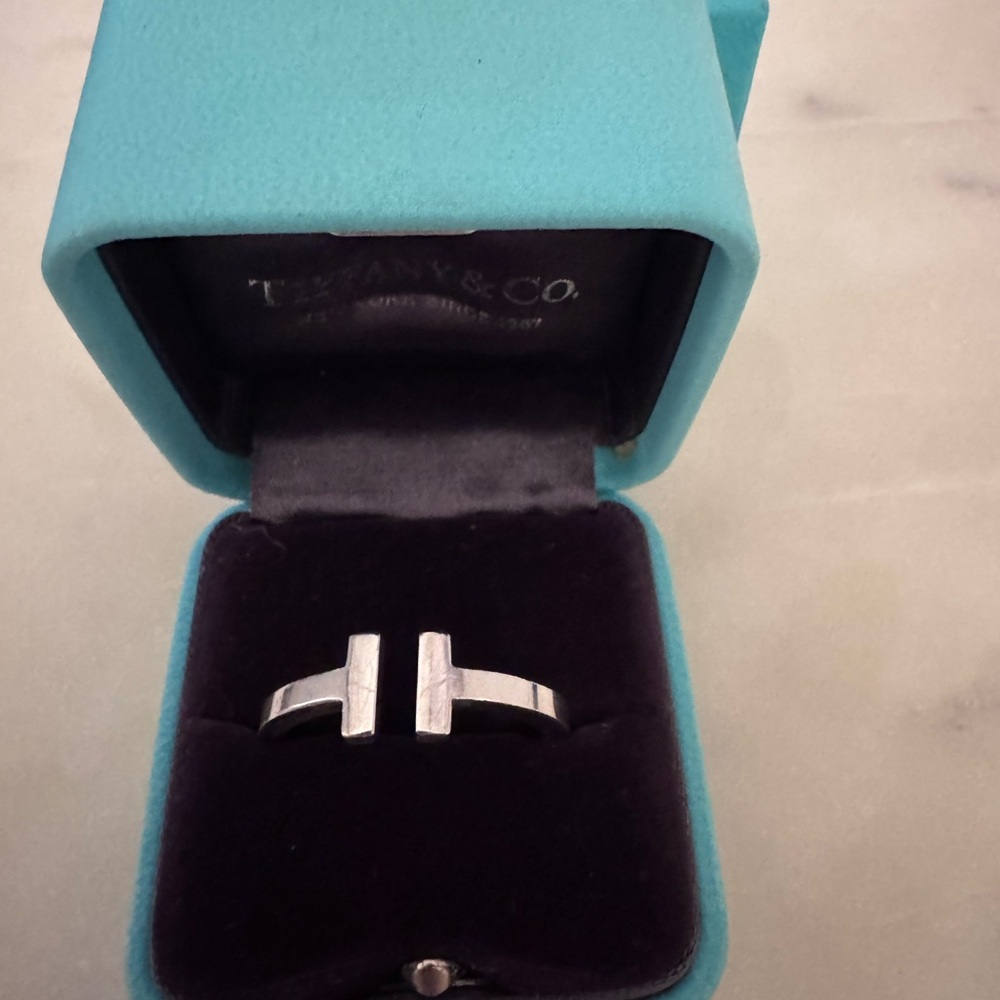 Tiffany & Co. Silver T-Design Ring